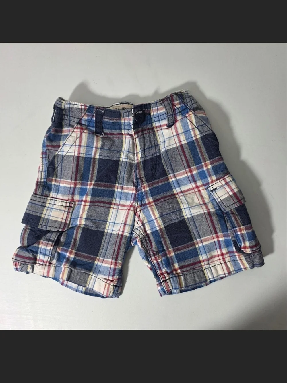 OshKosh B'gosh Multicolor Plaid Shorts - Blue, Red, Yellow, White